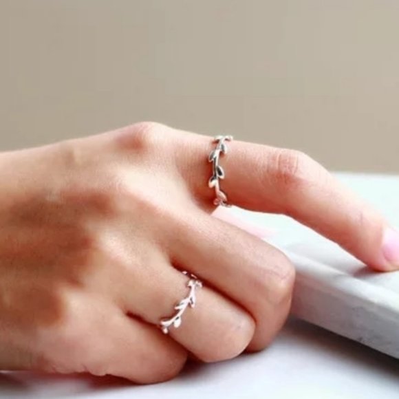 🍒 S925 OLIVE Branch Ring - Picture 5 of 7